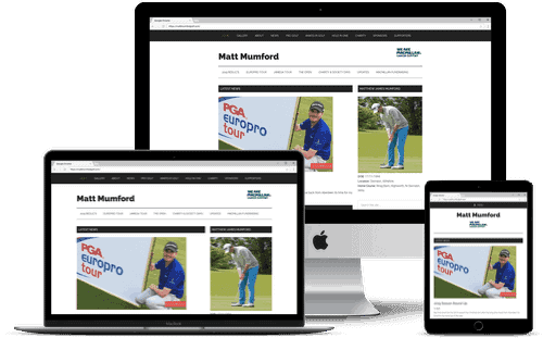 Picture of Matt Mumford Golf Website